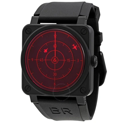 Bell And Ross Br 03-92 Red Radar Automatic Red Dial Men's Watch Br0392-rrdr-ce/srb In Black