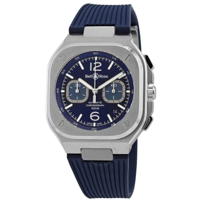 Bell And Ross Br 03-93 Chronograph Automatic Blue Dial Watch Br05c-bu-st/srb
