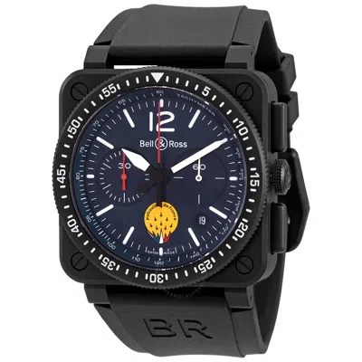 Bell And Ross Br 03-94 Patrouille De France Chronograph Automatic Blue Dial Men's Watch Br0394-paf1- In Black