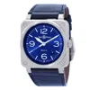 BELL AND ROSS BELL AND ROSS BR 03 AUTOMATIC BLUE DIAL MEN'S WATCH BR03A-BLU-ST/SCA