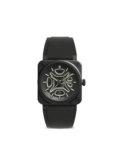 Bell & Ross Br-03 Skeleton Lum Ceramic 41毫米腕表 In Black