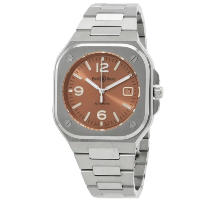 Bell And Ross Br 05 Automatic Brown Dial Men's Watch Br05abrstsst In Metallic