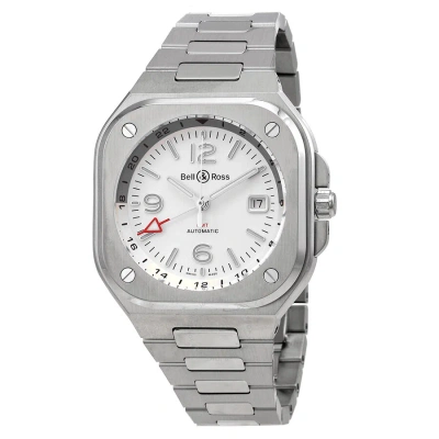 Bell And Ross Br 05 Automatic Silver Dial Men's Watch Br05gsistsst In Metallic