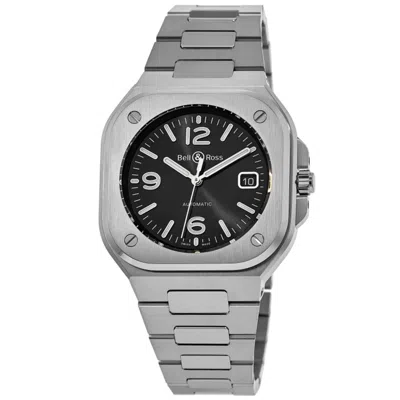 Bell & Ross Br 05 Black Dial Stainless Steel Men's Watch Br05a-bl-st/sst In Silver