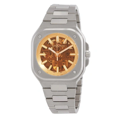 Bell And Ross Br 05 Skeleton Golden Automatic Men's Watch Br05a-ch-skst/sst In Gold / Gold Tone / Skeleton