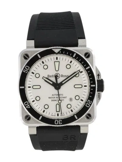 Pre-owned Bell & Ross Br-03 Diver White Watch In Multi