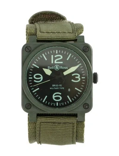 Pre-owned Bell & Ross Br03-92 Military Ceramic Watch In Multicolor