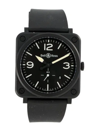 Pre-owned Bell & Ross Br-s Black Matte Watch In Multicolor