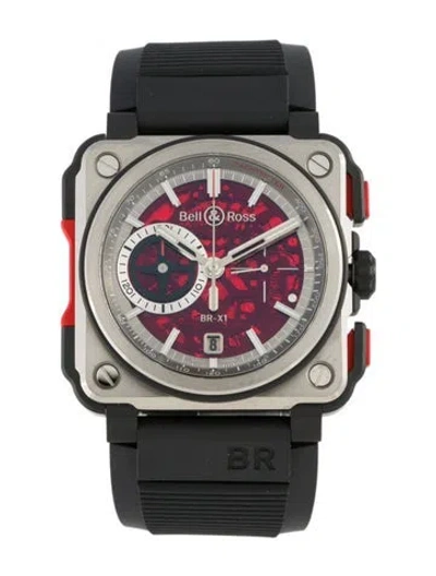 Pre-owned Bell & Ross Br-x1 Red Boutique Edition Watch In Multi
