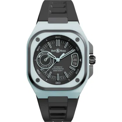 Bell & Ross Br-x5 Lum Limited Edition Automatic Black Dial Rubber Strap Men's Watch Brx5r-blum-tc/srb In Silver