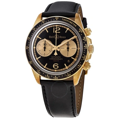 Bell And Ross Chronograph Automatic Men's Limited Edition Watch Brv294-bc-br/sca In Black / Bronze / Gold / Gold Tone