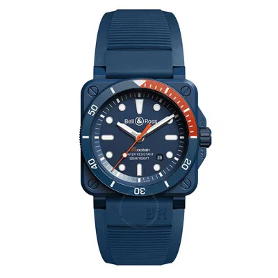 Bell And Ross Instruments Automatic Blue Dial Men's Watch Br0392-d-tr-ce/srb