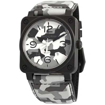 Bell And Ross Instruments Automatic Men's Watch Br0392-cg-ce/sca In Black / Grey / White