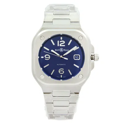 Pre-owned Bell & Ross Instruments Steel Blue Dial Automatic Men's Watch Br05a-blu-st/sst