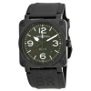 BELL AND ROSS BELL AND ROSS MILITARY TYPE AUTOMATIC OLIVE DIAL MEN'S WATCH BR0392-MIL