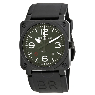 Bell And Ross Military Type Automatic Olive Dial Men's Watch Br0392-mil In Black