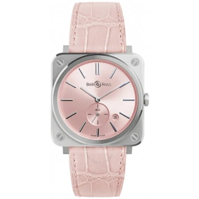 Bell And Ross Novarosa Quartz Pink Dial Ladies Watch Brs-pk-st/scr