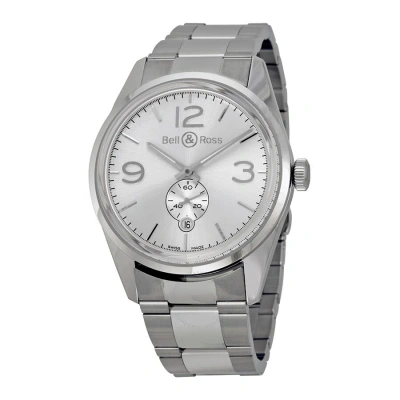 Bell And Ross Officer Automatic Silver Dial Stainless Steel Men's Watch Br123-wh-st-ss In Metallic