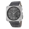 BELL AND ROSS BELL AND ROSS OFFICER RUTHENIUM DIAL AUTOMATIC MEN'S WATCH BRS-OFF-RU