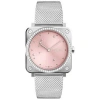 BELL AND ROSS BELL AND ROSS PINK DIAMOND EAGLE QUARTZ PINK DIAL LADIES WATCH BRS-EP-ST-LGD/SST