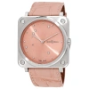 BELL AND ROSS BELL AND ROSS PINK DIAMOND EAGLE QUARTZ PINK DIAL LADIES WATCH BRS-EP-ST/SCR