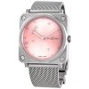 BELL AND ROSS BELL AND ROSS PINK DIAMOND EAGLE QUARTZ PINK DIAL LADIES WATCH BRS-EP-ST/SST
