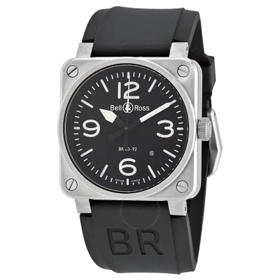 Bell And Ross Aviation Automatic Black Dial Men's Watch Br0392-blc-st In Black / White