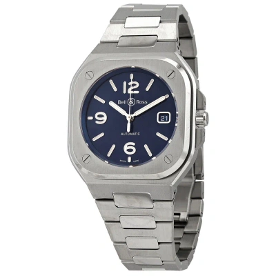 Bell And Ross Br 05 Blue Steel Automatic Blue Dial Men's Watch Br05a-blu-st/sst