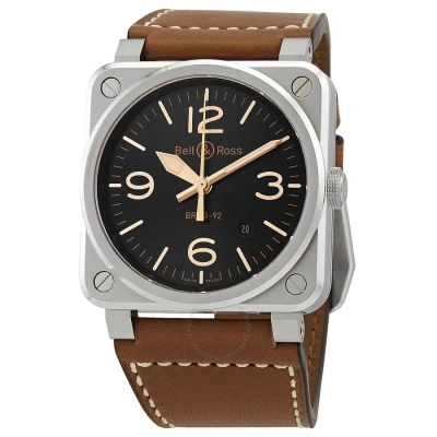Bell And Ross Heritage Automatic Men's Watch Br0392-gh-st/sca In Black / Brown / Gold / Gold Tone / Rose / Rose Gold Tone
