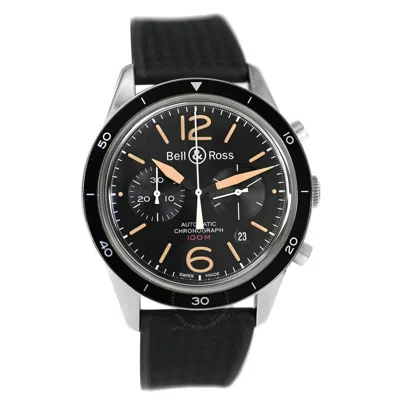 Bell And Ross  Bell & Ross Vintage Heritage Sport Chronograph Automatic Black Dial Men's Watch Br126-94-s