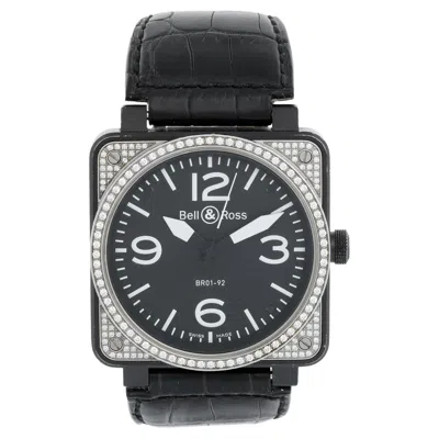 Pre-owned Bell & Ross Stainless Steel Diamond Automatic Mens Watch Br01-92 In Multi