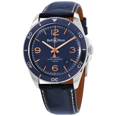 Bell And Ross Vintage Automatic Men's Watch Brv292-bu-g-st/sca In Blue / Gold Tone / Rose / Rose Gold Tone