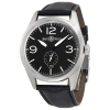 BELL AND ROSS BELL AND ROSS VINTAGE BLACK DIAL BLACK LEATHER MEN'S WATCH BRV123-BL-ST-SCA