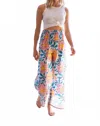 Bell Beach Floral Pants In Pink/yellow In Multi
