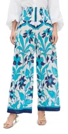 Bell Beach Pants Blue Navy Floral In Blue Navy Floral