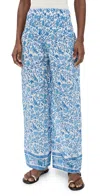 Bell Beach Pants Blue White In Blue