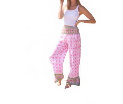 Bell By Alicia Bell Beach Pants In Salmon Teal In Multi