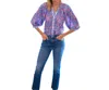Bell By Alicia Bell Clara Top In Blue In Multi