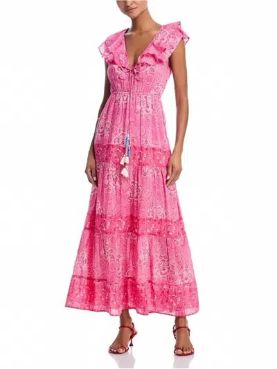 Bell By Alicia Bell Cotton Blend Tie Dress In Pink