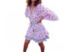 Bell By Alicia Bell Gwenyth Mini Dress In Fuschia And Navy