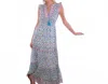 Bell By Alicia Bell Lola Maxi Dress In Turquoise Purple Diamond In Multi