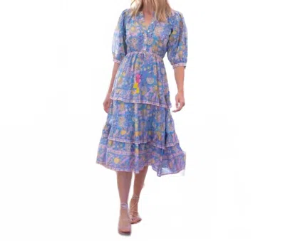 Bell By Alicia Bell Penelope Midi Dress In Blue