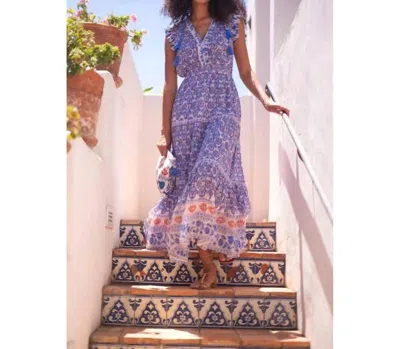 Bell By Alicia Bell Rainey Maxi Dress In Blue Multi In Purple