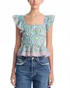 Bell Fleur Smocked Top In White