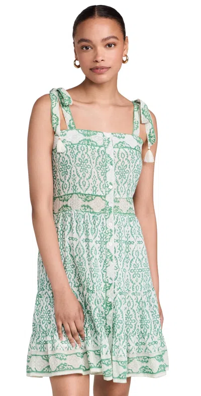 Bell Hillary Mini Dress Green Print