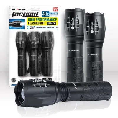 Bell + Howell 5.15" Battery Powered Integrated Led Flashlight In Black