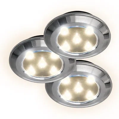 Bell + Howell Bell And Howell 3-light Led 3.54 Under Cabinet  Puck Light In Silver
