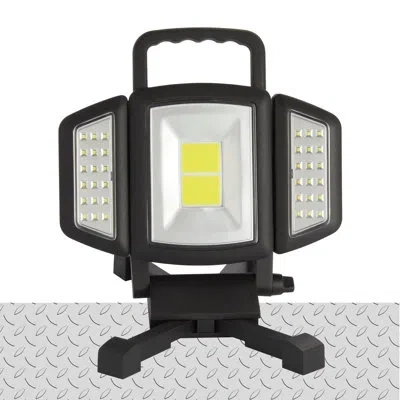 Bell + Howell Bionic Rechargeable 1000 Lumens Waterproof Multi-directional Work Light In Black