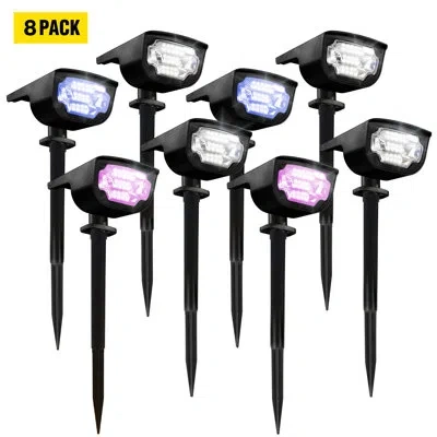 Bell + Howell Black Solar Powered Integrated Led Pathway Light Pack