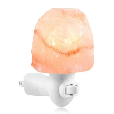 Bell + Howell Himalaya Salt Plug 7" Night Light In Peach